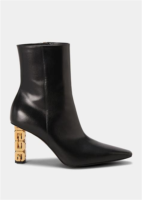 givenchy g cube calfskin ankle booties|G Cube ankle boot in leather .